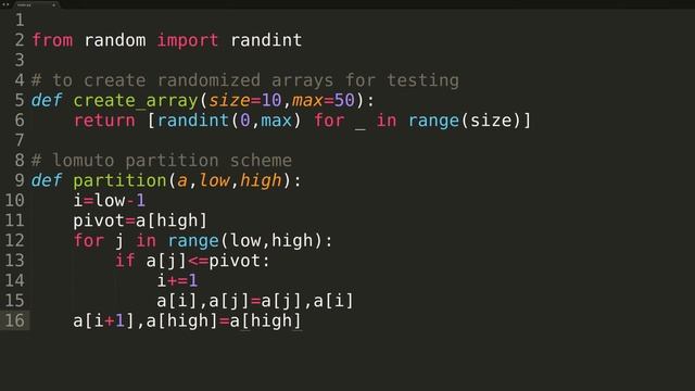 Quicksort (In-place): Background & Python Code