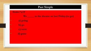 TEST: Past Simple. Grammar Quiz. #grammar #english #pastsimple #viral