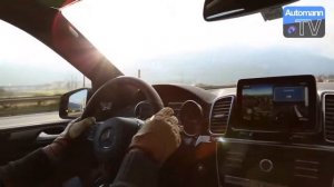 2017 Mercedes GLS 500 455hp   0 100 km h acceleration 60FPS
