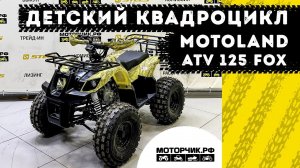 Квадроцикл MotoLand ATV 125 FOX