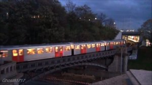 U-BAHN Line U3 in HAMBURG Germany | DT3 type trains | November 2013