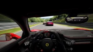 Ferrari 458 vs Ferrari 812 Superfast |  Nordschleife | ULTRAGRAPHICS | Helmet Cam (Assetto Corsa)