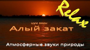 ⚜️4K | Закат солнца шум воды журчание воды лето озеро природа relax медитация дикая природа шум волн