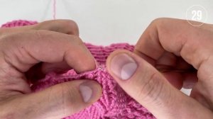 Квадратная салфетка крючком, Эльза, 28-30