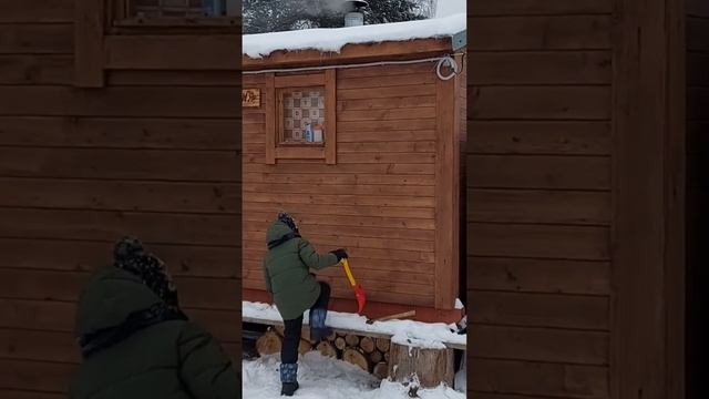 Дача зимой.Сказка.#дачник #моядача #дом #строительство #зимняядача #зимавподмосковье