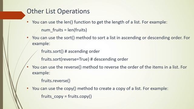 Master the Art of Python List Operations in No Time - A Comprehensive Guide!
