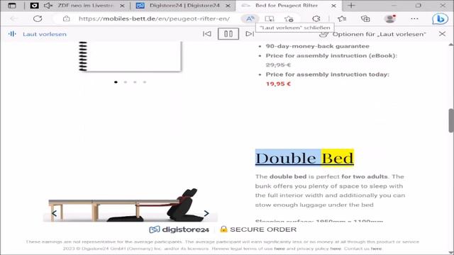 Bed for Peugeot Rifter. Our assembly instructions for the Peugeot Rifter are designed for the... смотреть онлайн
