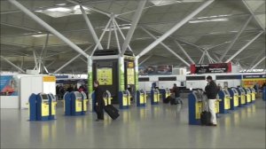 London Stansted Airport check in and departures area