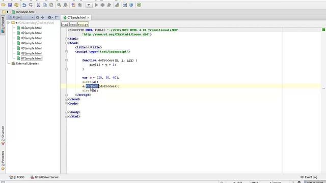 16-Advanced JavaScript (recorded session) - Working with 'Array.forEach()' method