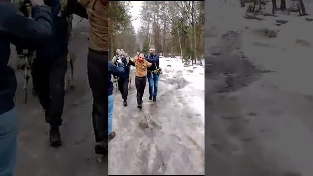 Видео задержания еще одного террориста, устроившего теракт в «Крокусе».