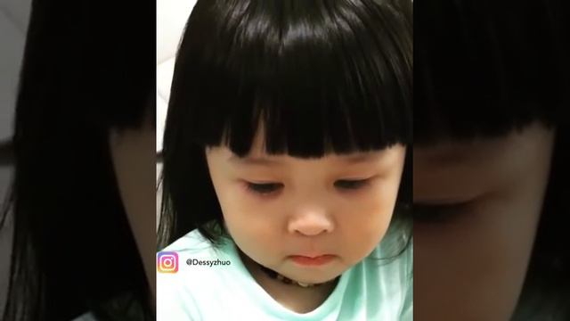 Lucunya baby belle zhuo nangis