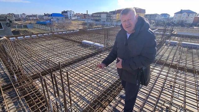 Объект от СК Белострой/Армирование плиты перекрытия/#Анапа