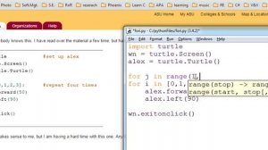 for loop and turtle graphics - python