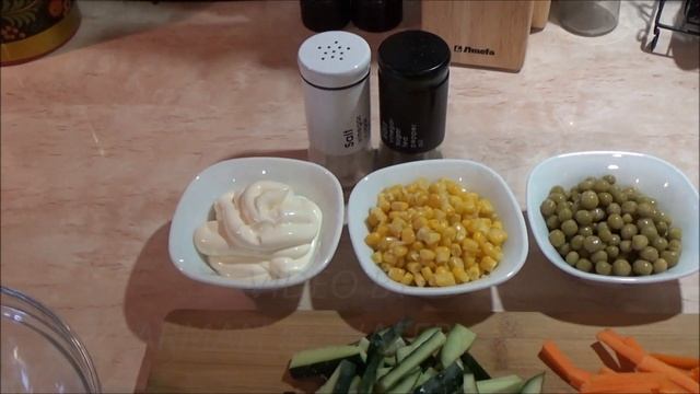 Салат со свиным филе и голландским сыром рецепт Խոզապուխտով և հոլանդական պանրով գունեղ աղցան смотреть онлайн