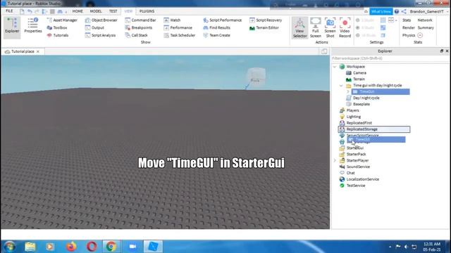 I made a time gui that has been given day/night script with in Roblox смотреть онлайн