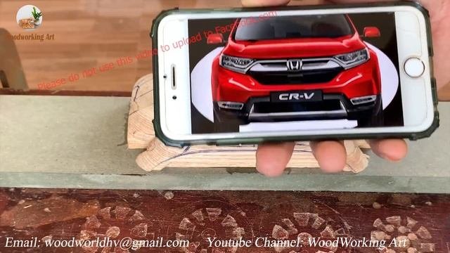 Wood Carving - HONDA CR V 2020 - Woodworking Art