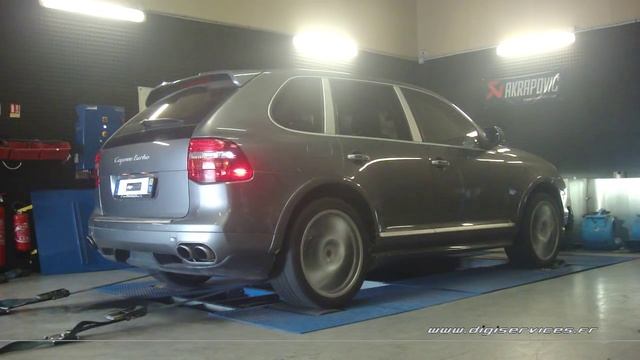 Porsche Cayenne Turbo 500cv AUTO Reprogrammation Moteur  527cv Digiservices Paris 77 Dyno
