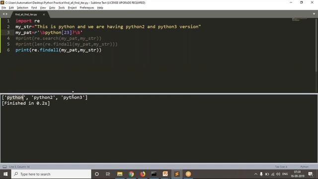 88.Complete Python Basics for Automation - Working with findall and finditer Operations