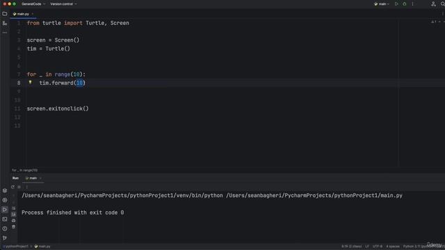 4. Turtle Graphics Practice #2 || 18. Intermediate GUIs, Tuples and Modules || Python Course