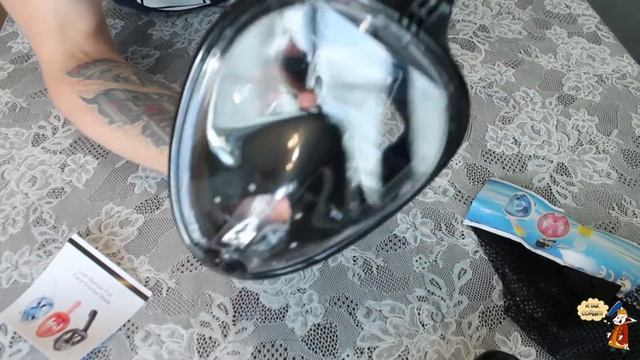 МАСКА НА ВСЁ ЛИЦО.Распаковка.#подводная маска смотреть онлайн