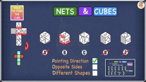 11 Plus Non Verbal Reasoning - Type 8 : Nets and Cubes (Nets to Cube) - Part 6 | Lessonade