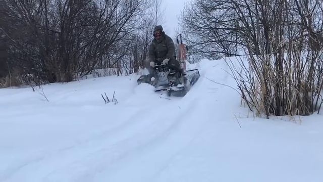 Двух моторный снегоход вездеход Аган. смотреть онлайн