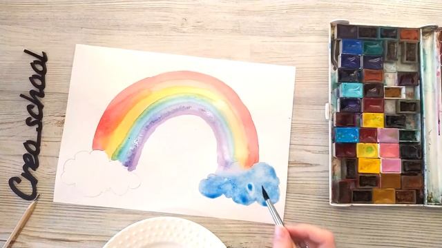 Урок рисования для малышей "Радуга"/drawing lesson for kids Rainbow смотреть онлайн