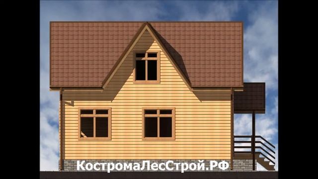 Проект из бруса Посад 7х9 смотреть онлайн