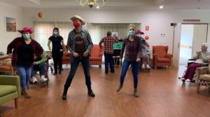 Lifeview Argyle Court residents and staff do the GIT Up Dance