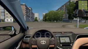 POV FAST Driving TOYOTA CAMRY XV70 3.5 - City Car Driving