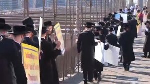 ?? Еврейское ортодоксальное движение "Нетурей карто" провели акцию "антисионизм - не антисемитизм"