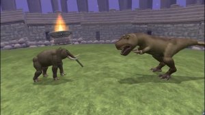Elephant Challenge | Velociraptor, Pentaceratops, T-Rex and God Dinosaur | Animal vs Dino | SPORE
