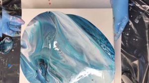 FLUID ART (Жидкий акрил) заливка акрилом в технике «ГРЯЗНЫЙ СТАКАН»