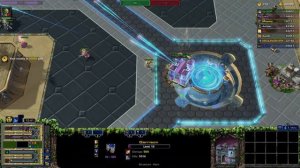 StarCraft II Arcade Hero line Wars Episode 1 Broken Blade Master gameplay