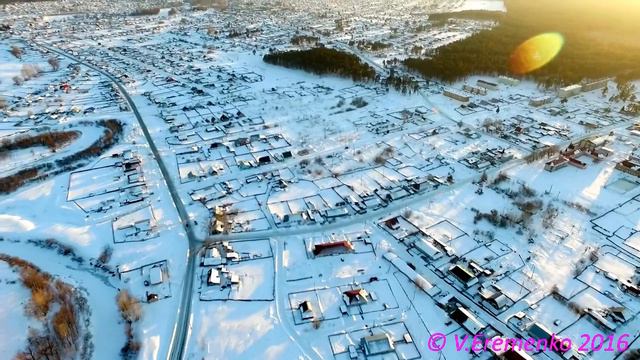 Сузун сверху: ул. Заречная, Лесная и РЭС смотреть онлайн