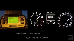 Skoda Octavia A7 1.8 TSI MT APR stage 1 0-100, 0-150, 0-200 racelogic acceleration, 402m