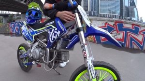 Zegast - тюнинг cамого красивого питбайка BSE под мотард Husqvarna
