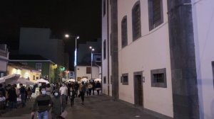 San Cristobal de La Laguna is a historic city in Tenerife (Canary, Spain). Evening walk in December