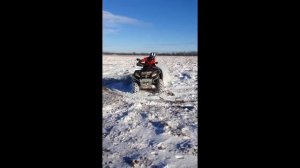 Зимой на cfmoto x8