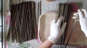 Обработка бумажной лозы, все этапы доведения до кондиции)  просто и качественно?