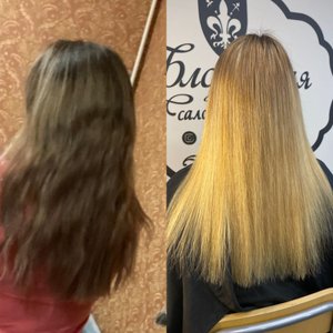 Аир тач сложные окрашивания волос блонд