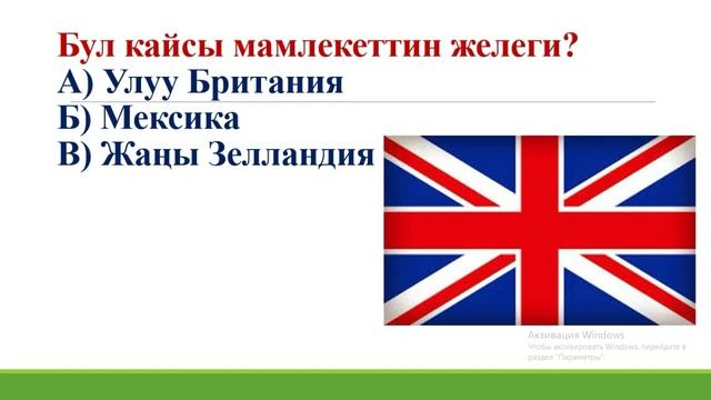 Бул кайсы мамлекеттин желеги? Кызыктуу суроолор топтому смотреть онлайн
