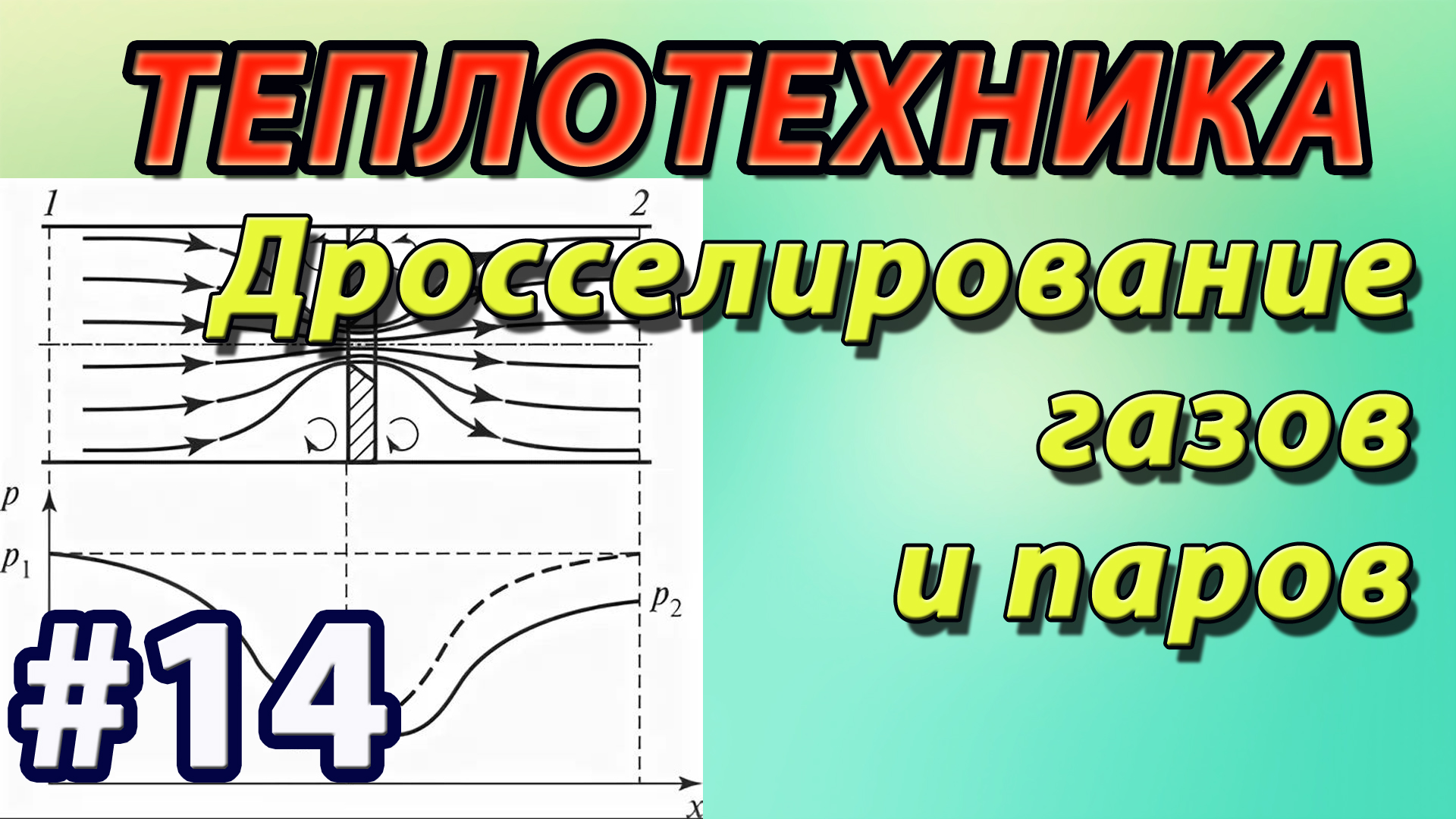 14. Основы теплотехники. Дросселирование газов и паров. Эффект Джоуля Томсона смотреть онлайн