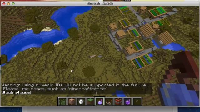 Minecraft Tutorial: Place blocks on thin air! 1.7 Snapshot смотреть онлайн