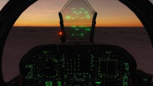 F/A-18C Тихий полёт, в Моздок, вечером