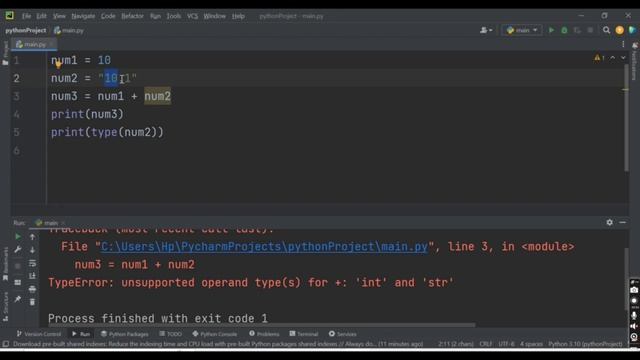 Python Interview Questions | Type Conversion | Implicit Type Conversion | Explicit Type Conversion
