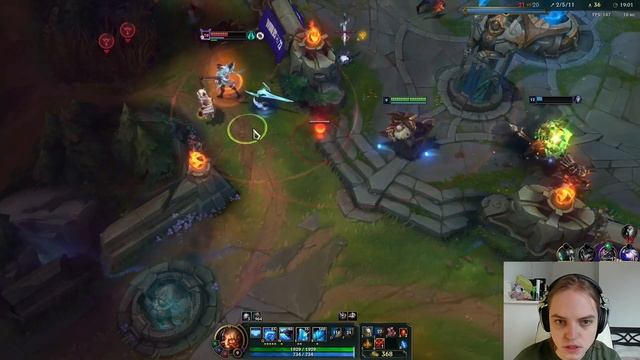 Неожиданно интересная катка в ОБЫЧКЕ на САППОРТЕ (кринж) #leagueoflegends #support #braum смотреть онлайн