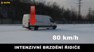 Hromadná nehoda na D1 - intenzivní brzdění řidiče