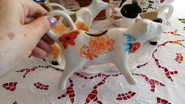 #МОЛОЧНИКИ,СЛИВОЧНИКИ ,ОЧЕНЬ НЕ ОБЫЧНОЙ и  ЗАБАВНОЙ ФОРМЫ##Моя не большая коллекция#