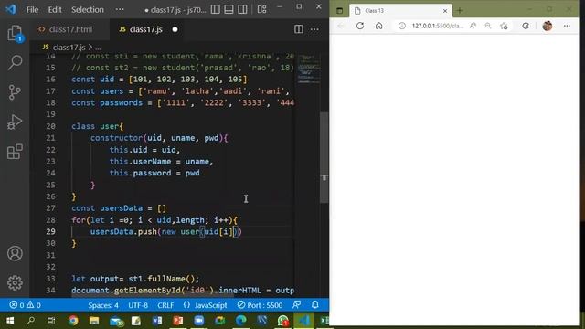 JavaScript  17  Class